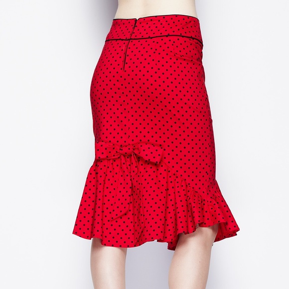 hell bunny red polka dot skirt - Picture 2 of 9